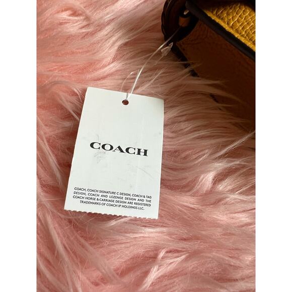 NWT Coach Tabby with Matching Wallet in Buttercup Yellow Whipstitch - Picture 12 of 13